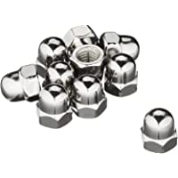 Tuerca de sombrerete hexagonal M8 de acero inoxidable A2 DIN1587 tuerca de tapa alta forma- 25 unidades